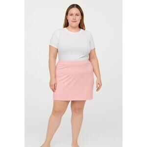 ASOS Women's Bodycon Mini Skirt - Size 14 Soft Pink High Waist Stretch NWT